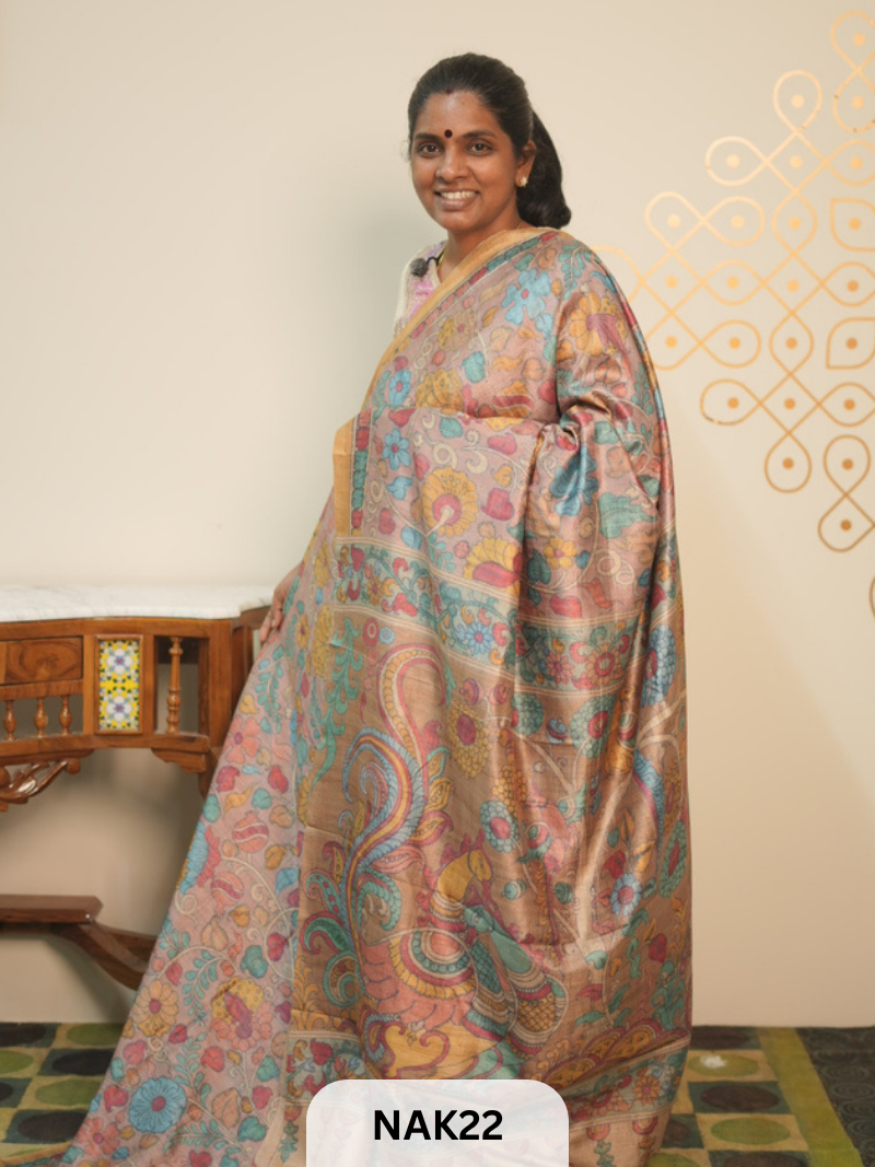 SEMI  PENKALAMKARI SAREE