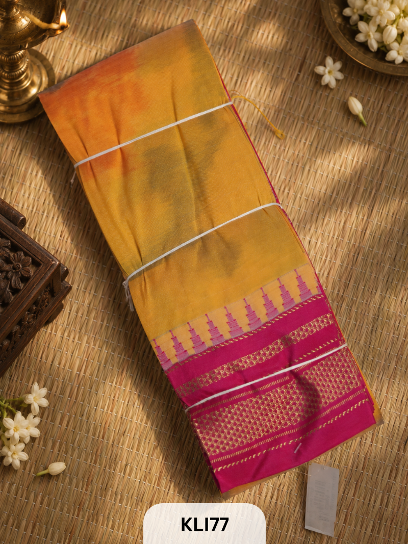 ILKAL POCHAMPALLY TOPI BORDER SAREE