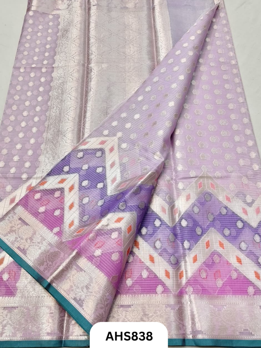 Soft Silk Kota Weaving +Painting Work Saree With Blouse