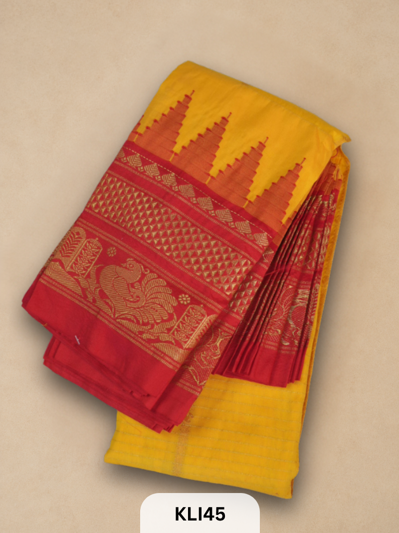 ILKAL TOPI BORDER HANDLOOM SAREE