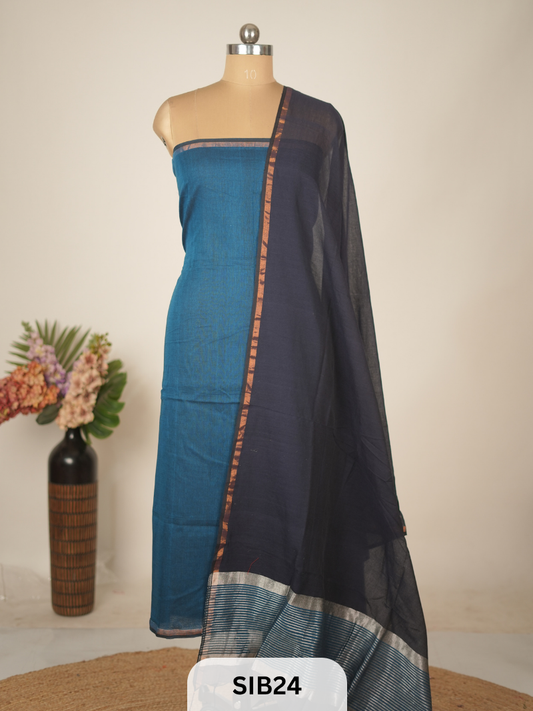 COTTON JAMDHANI TOP WITH DUPATTA