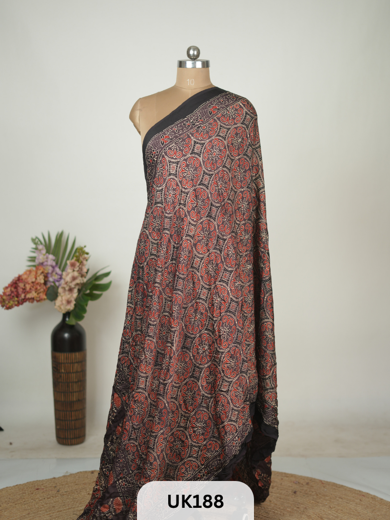 MODAL HANDBLOCK DUPATTA