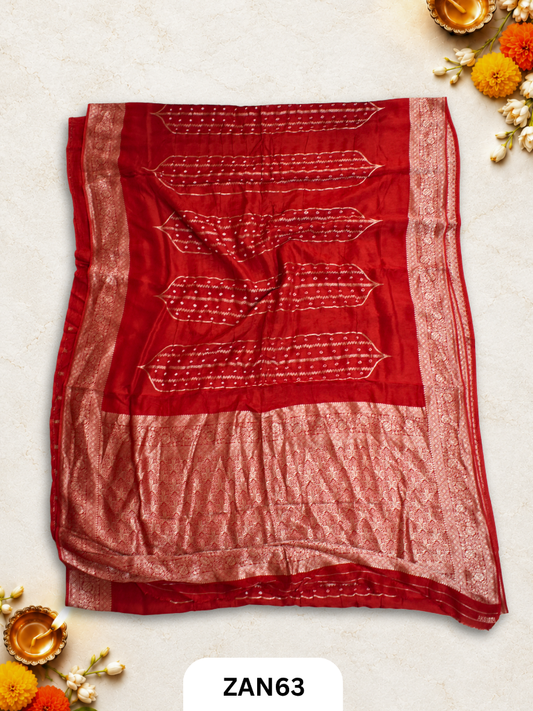 BANARASI WITH BANDHINI SAREE