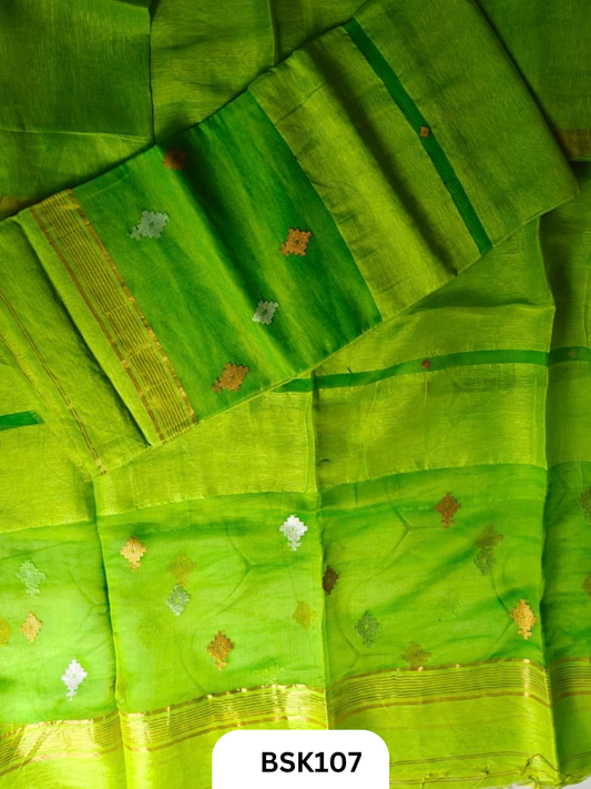 Premium Pure Handloom Linen Silk Salwar  Top 2.7 mtr  Duppata 2.5 mtr