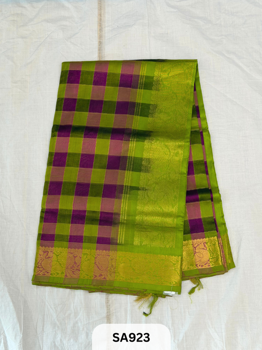 PURE HANDLOOM SILK COTTON SAREE | KANDANGI SAREE
