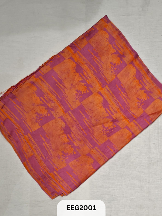 MODAL SILK WITH AJRAKH BATIK HANDBLOCK PRINT - 1MTR