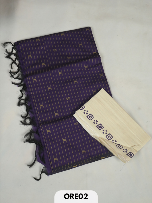 South cotton handblock print saree