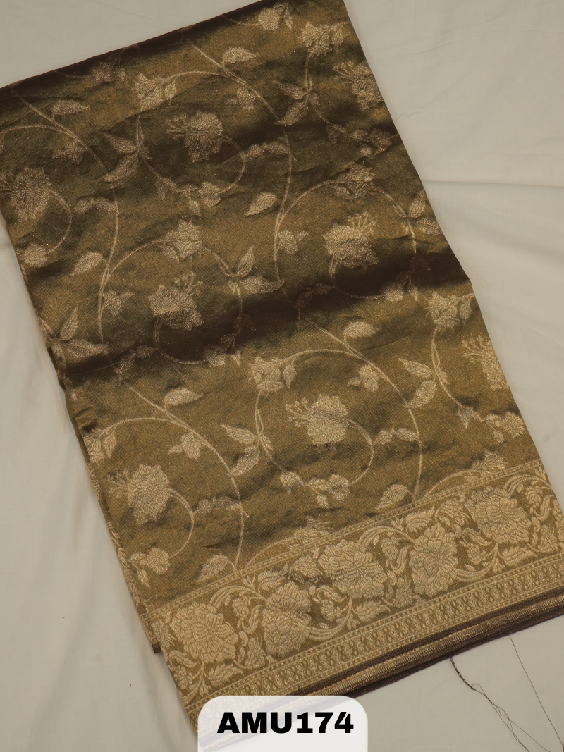 BANARAS RUSSIAN SILK SAREE WITH PRINTED