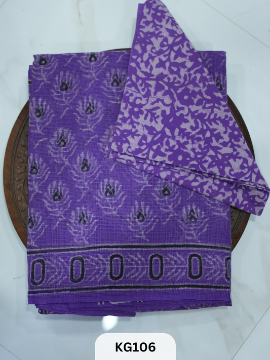 KOTA HANDBLOCK PRINT SAREES X KAARIGAI
