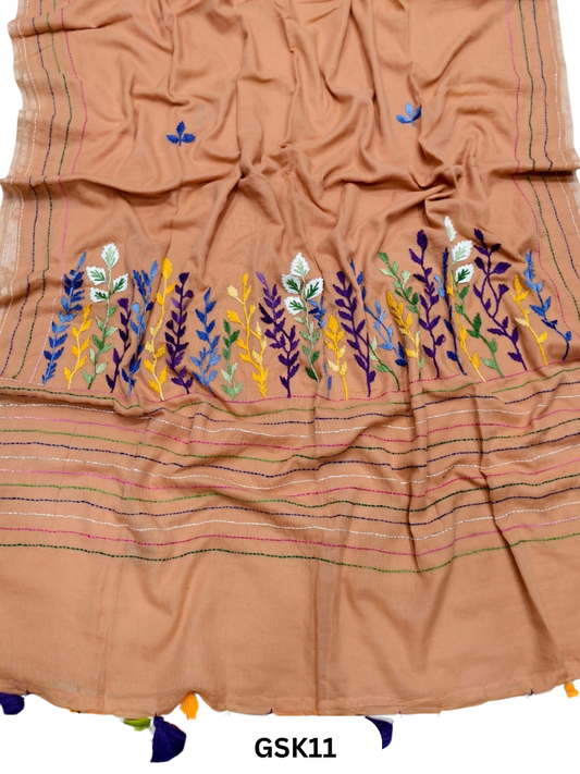 Pure Mul Cotton Saree With tassels