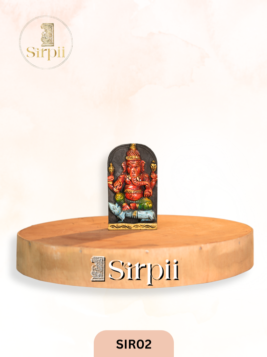 Divine Lord Ganesha Wall Hanging - Height 9" INCH, WIDTH 6"INCH