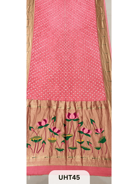 RUSSIAN DOLA SILK PAITHANI BANDHINI SAREE