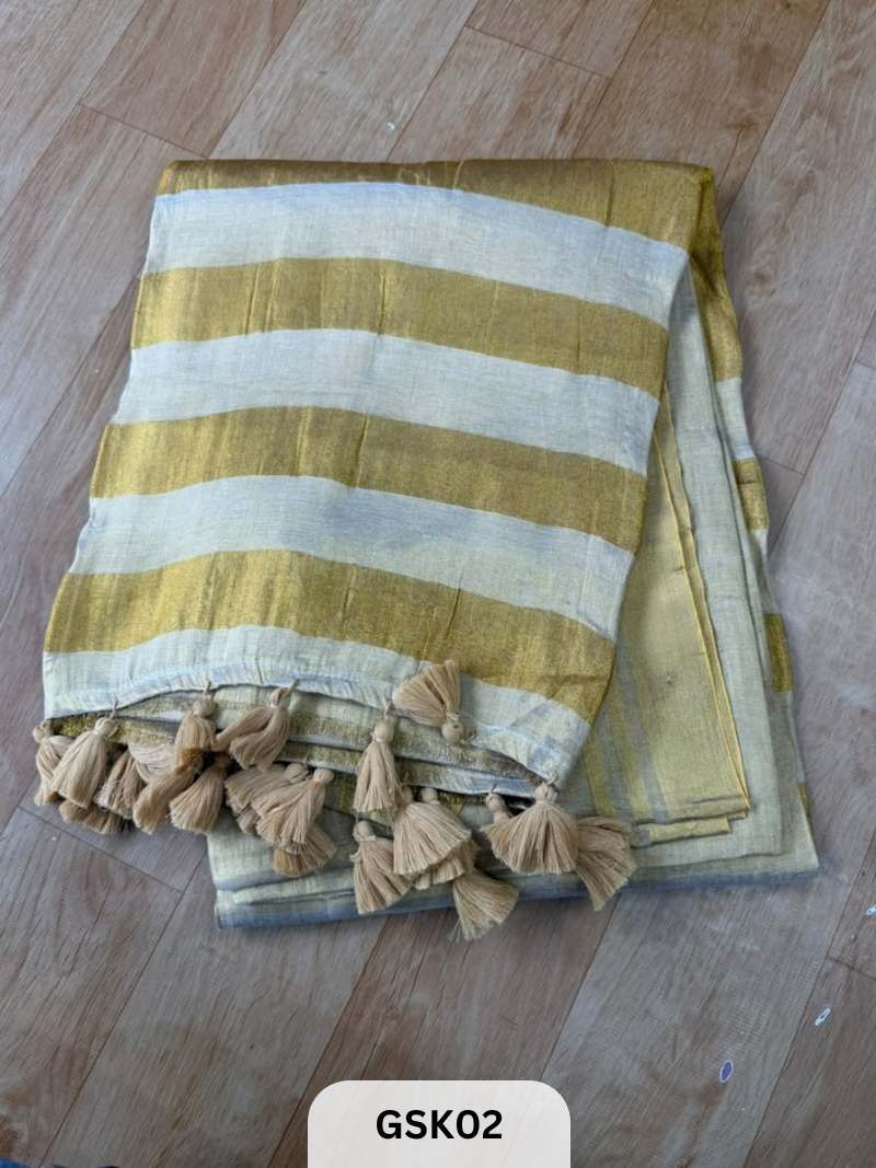 Pure Mul Tissue Saree