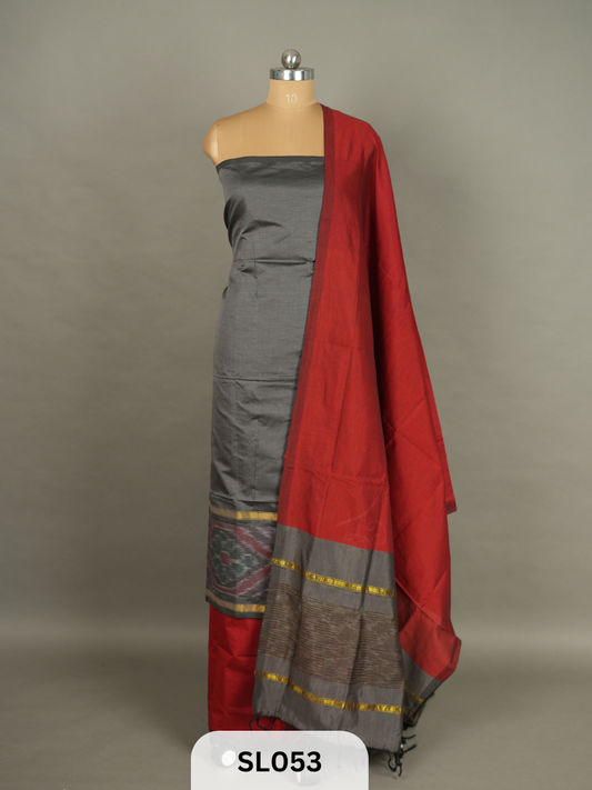 Pure Sico silk with Pochampalli design