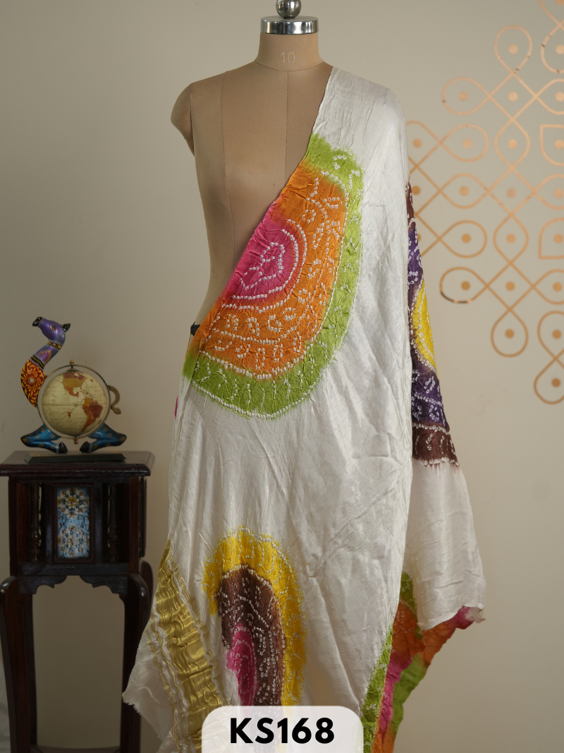 BANDHINI SEMI GAJI DUPATTA