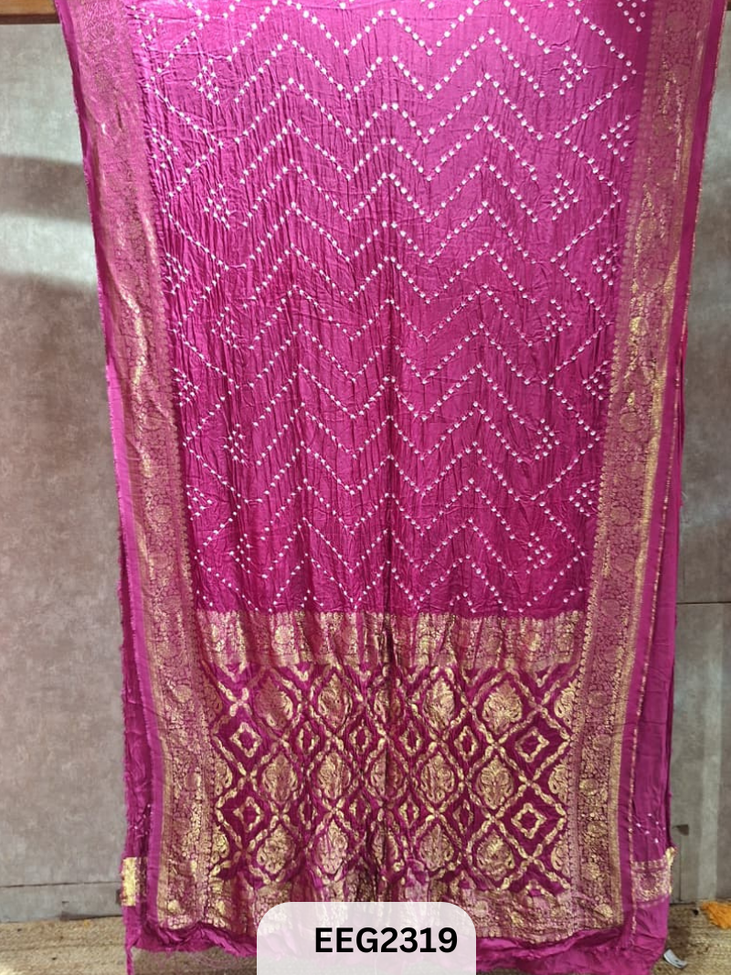 MODAL FUSIOIN SAREE WITH DOLA BORDER - EXCLUSIVE