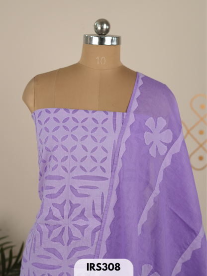 PURE COTTON HANDWORK SUIT AND HAND STITCED APLIQUE SUITS