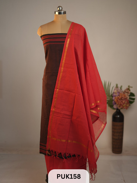PATTEDA ANCHU INSPIRED SALWAR SUIT - 3PCS