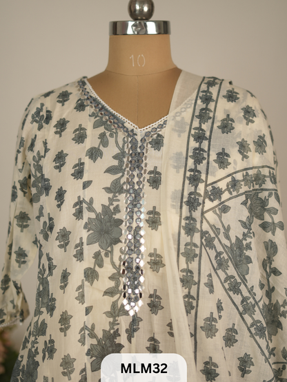 PURE COTTON KURTI SET - 3PCS