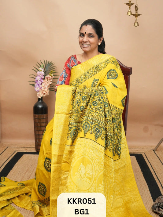 DOLA SILK - AJRAKH HANDBLOCK PRINT