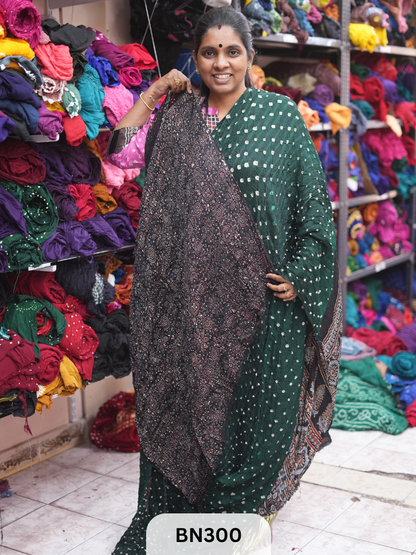 MODAL GAJI - AJRAKH BANDHINI SAREE
