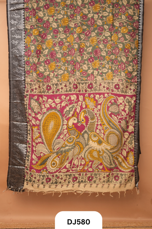 KANCHI MANGALGIRI BORDER | CHENNURI SILK