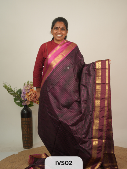 Checked Kattam - Ganga Jammuna - Retta petta border