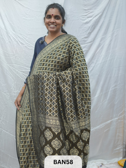 GEORGETTE WEAVING BANDHEJ SAREE