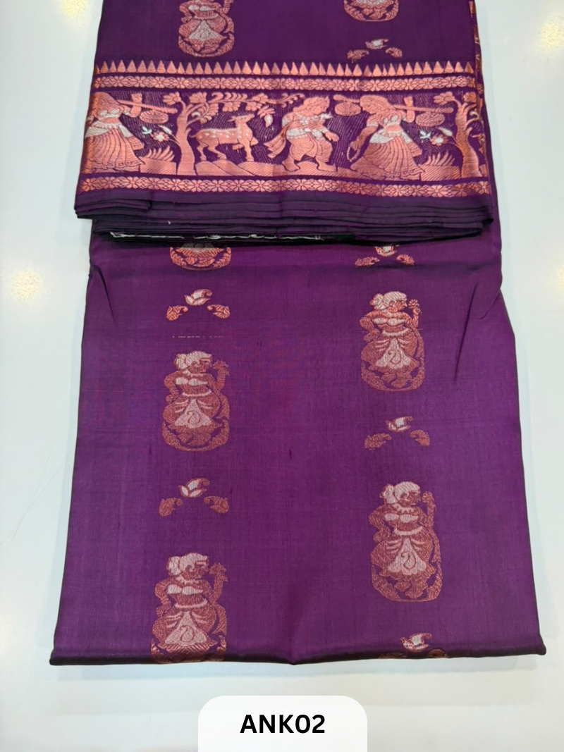Pure Handloom baluchari Silk Saree