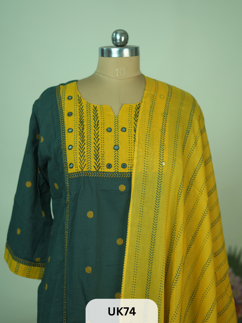 HANDLOOM HANDCRAFTED 3PCS SET - 3XL (46)
