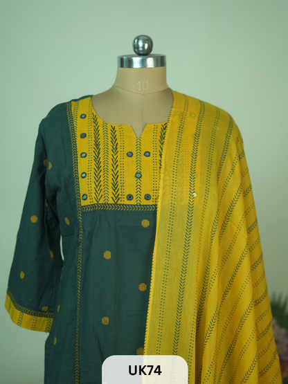HANDLOOM HANDCRAFTED 3PCS SET - 3XL (46)