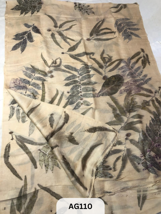 BISHNUPUR PURE SILK| ECO PRINT SAREE