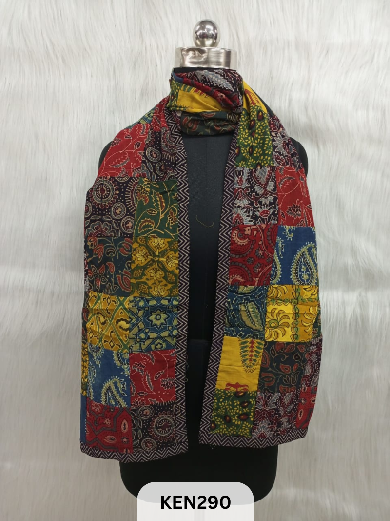 COTTON TUKDI STOLE-length 2.10"mtr width 22"