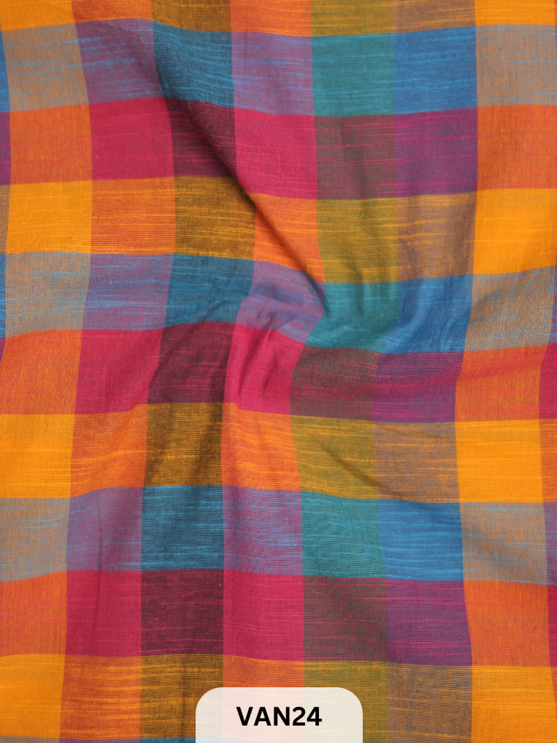 MADRAS KATTAM FABRIC - 1 MTR