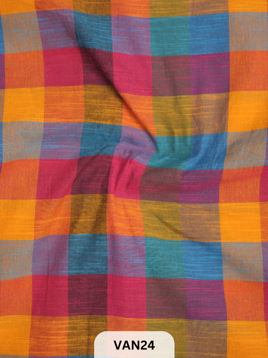 MADRAS KATTAM FABRIC - 1 MTR