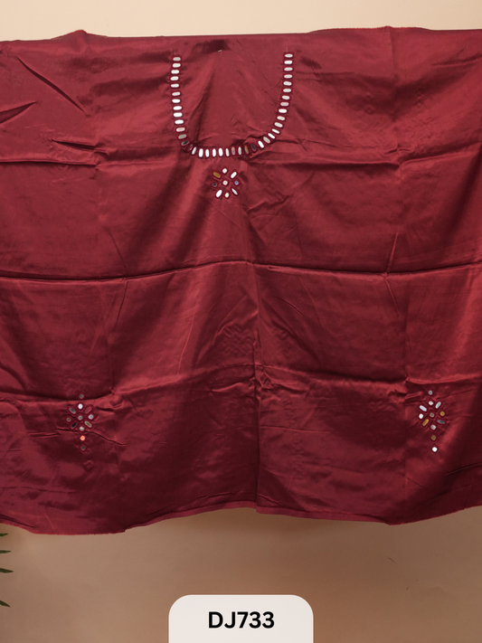 MODAL BLOUSE |KUTCH MIRROR WORK | MASHRU FABRIC