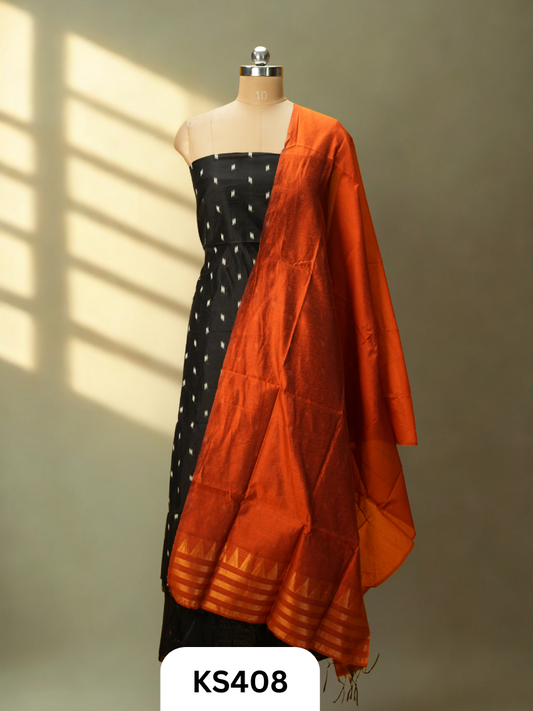 Dupion Silk 3-Piece Salwar Suit