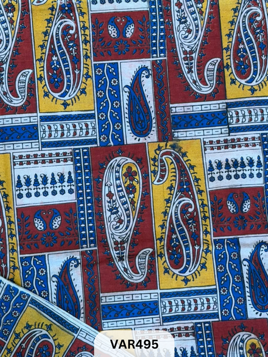 Kalamkari Hand printed - Fabric -1.5mtr