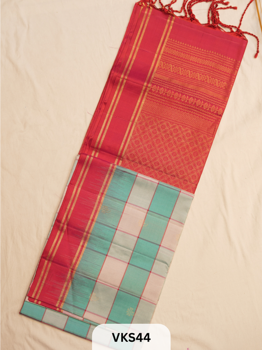 KANCHIPURAM KATTAM SAREE