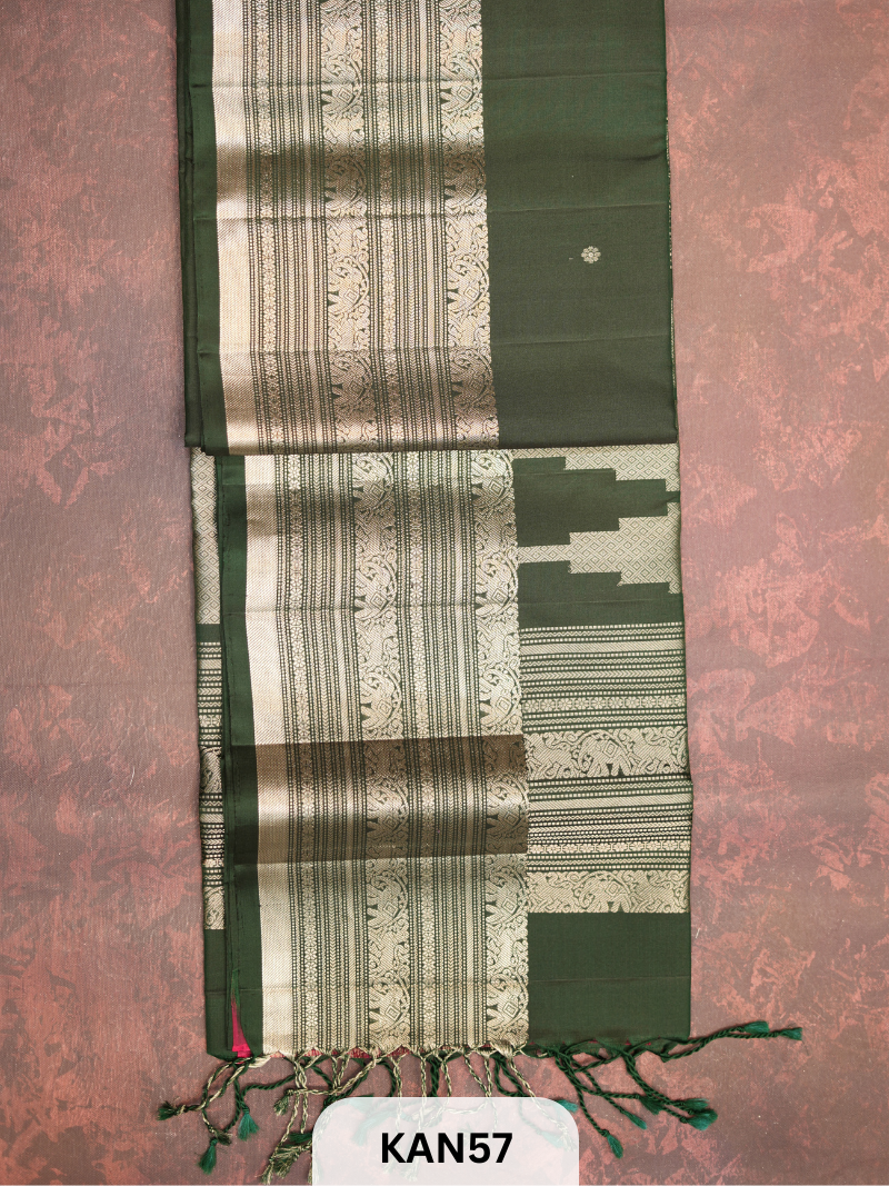 KANCHIPURAM HANDLOOM PURE SOFT SILK