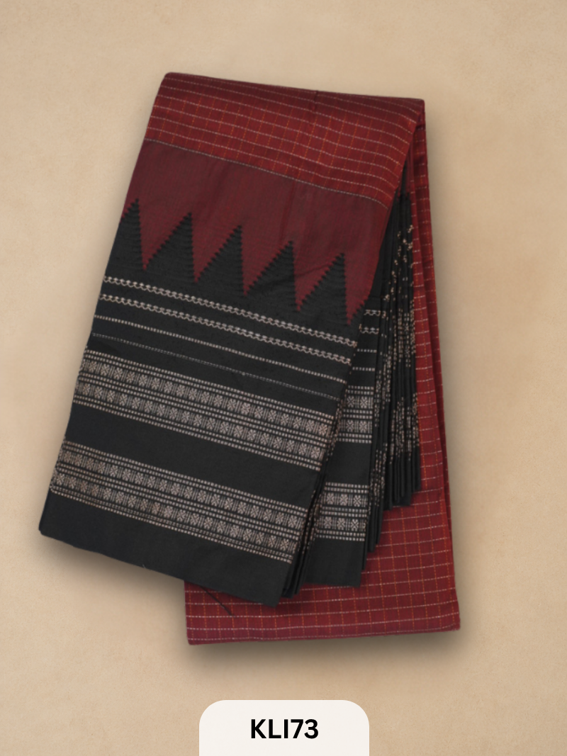 ILKAL TOPI BORDER HANDLOOM SAREE