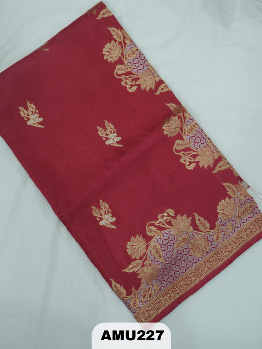 BANARAS RUSSIAN SILK SAREE WITH PRINTED