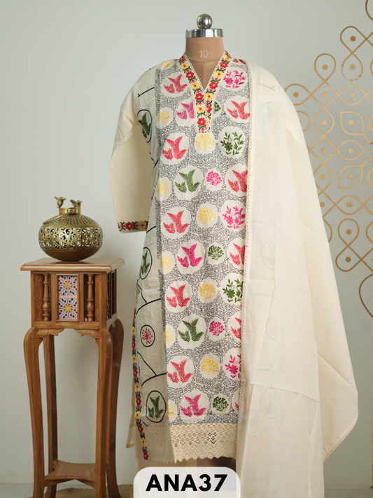 premium pure mulcotton 3 Pcs salwar set