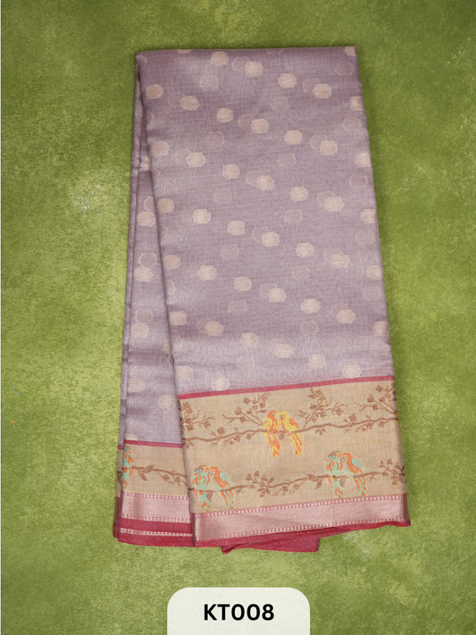Kota Silk Saree with Paithani Motifs