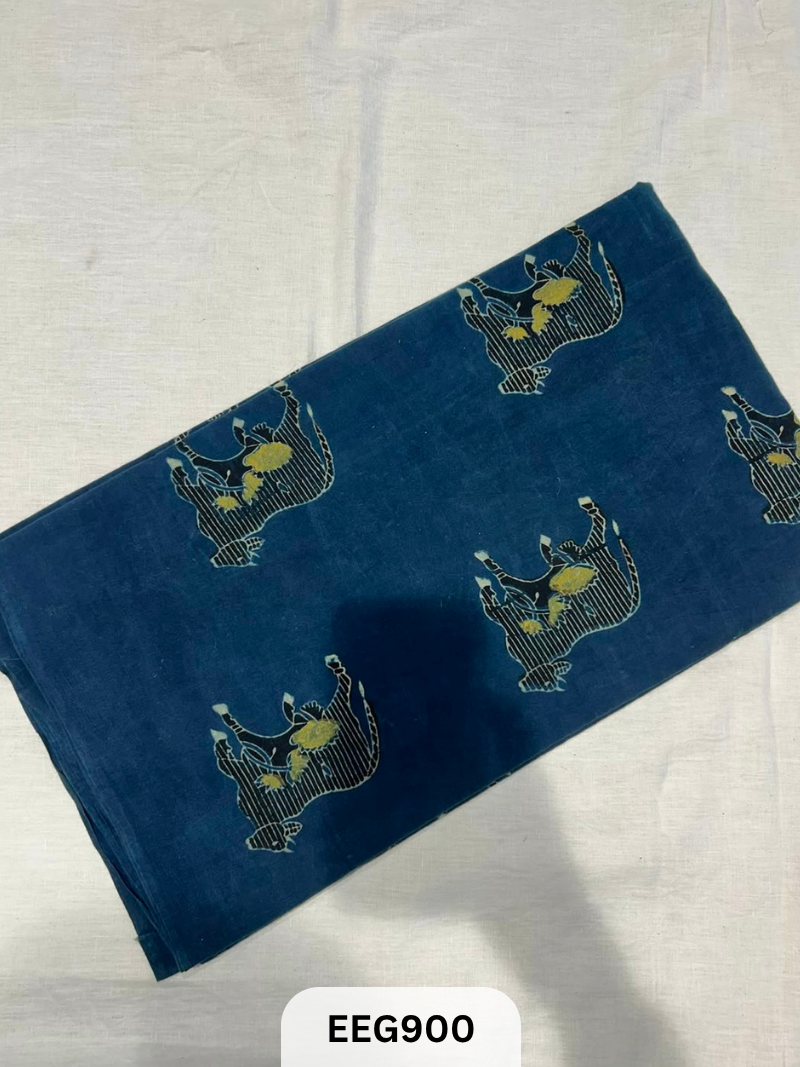 COTTON AJRAKH FABRIC-1MTR