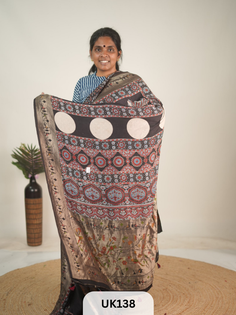 DOLA AJRAKH SAREE