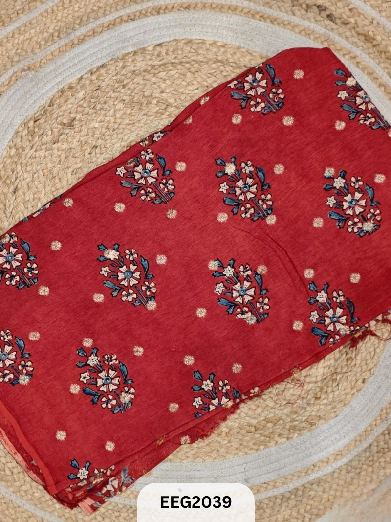 DOLA SILK AJRAKH FABRIC-1MTR
