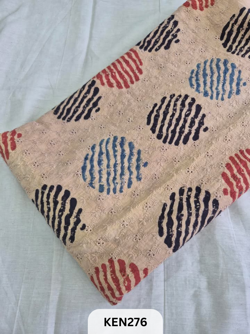 HAKOBA NATURAL HANDBLOCK PRINT-1 MTR