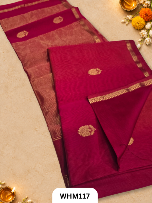 Maheshwari handloom all over buttas saree