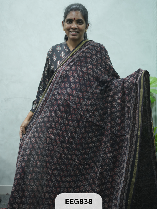 KOTA DORIA AJRAKH SAREE